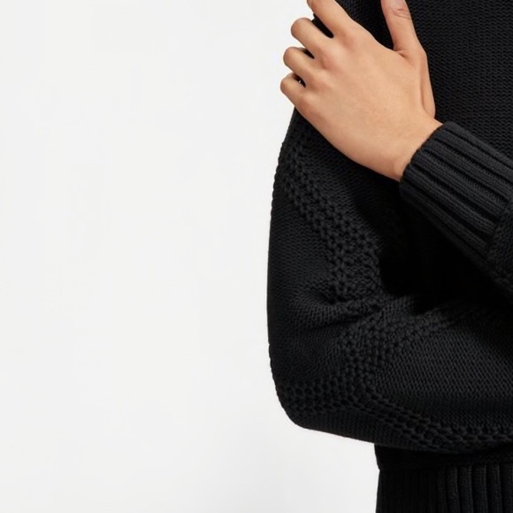 The Texture Cotton Cable Sweater - Picture 3 of 7